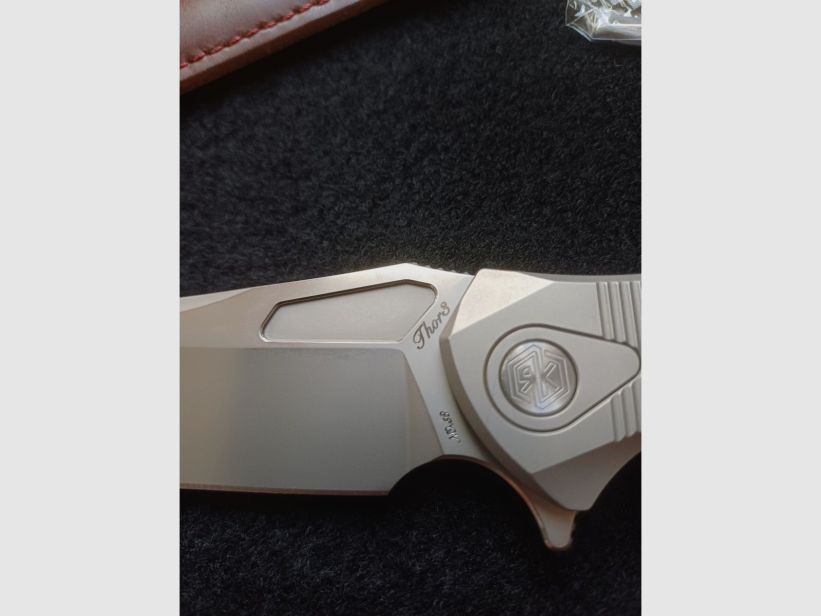 Rike Knife Thor 3 Framelock Titan M390 Lame Full Integral
