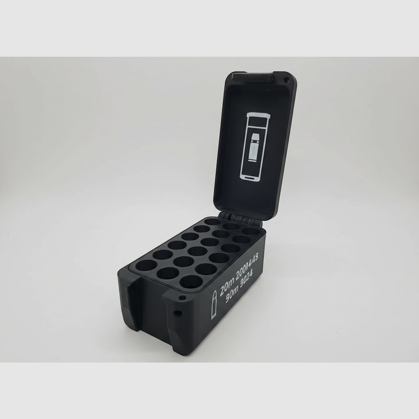 Filamelt Munitionsbox / 20 Gauge / 'Klapp- / Rastdeckel' / Patronenbox, Ammo Box