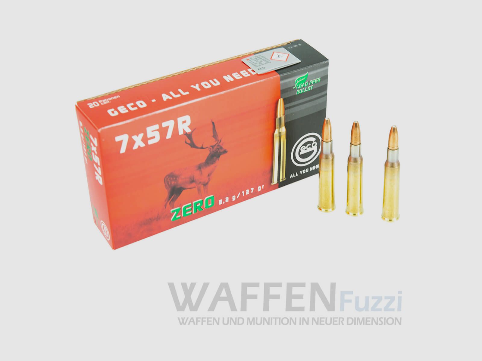 Geco Zero hunting ammunition caliber 7x57R lead-free