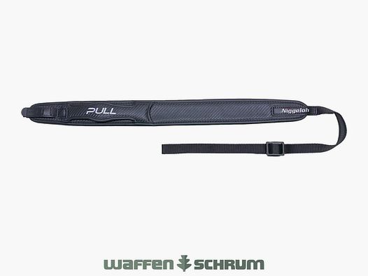 Niggeloh Gewehrriemen PULL Leder / Carbon mit Schnellverschluss
