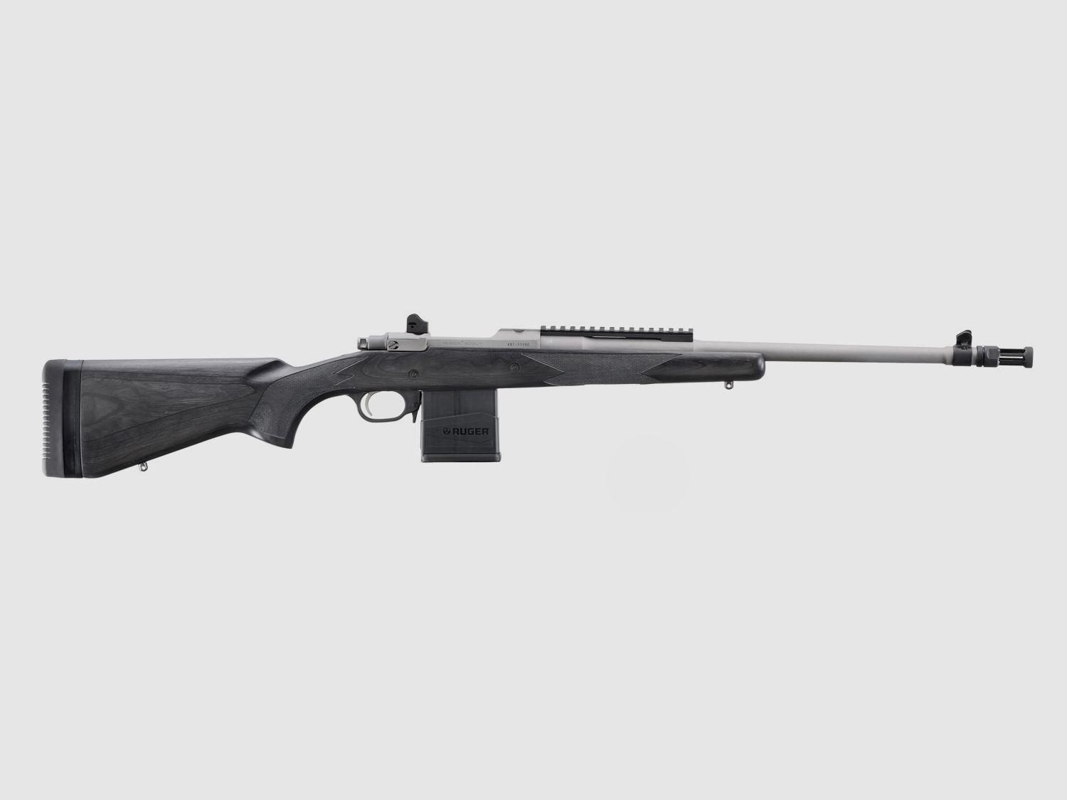 RUGER SCOUT RIFLE .308 WIN 18,7"/47,5CM 5/8"-24 LINKSHAND ZWART