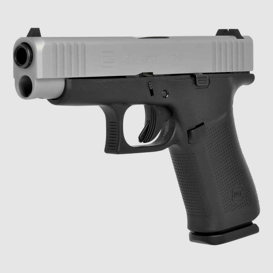 Glock G48 silver slimeline 9mm Luger