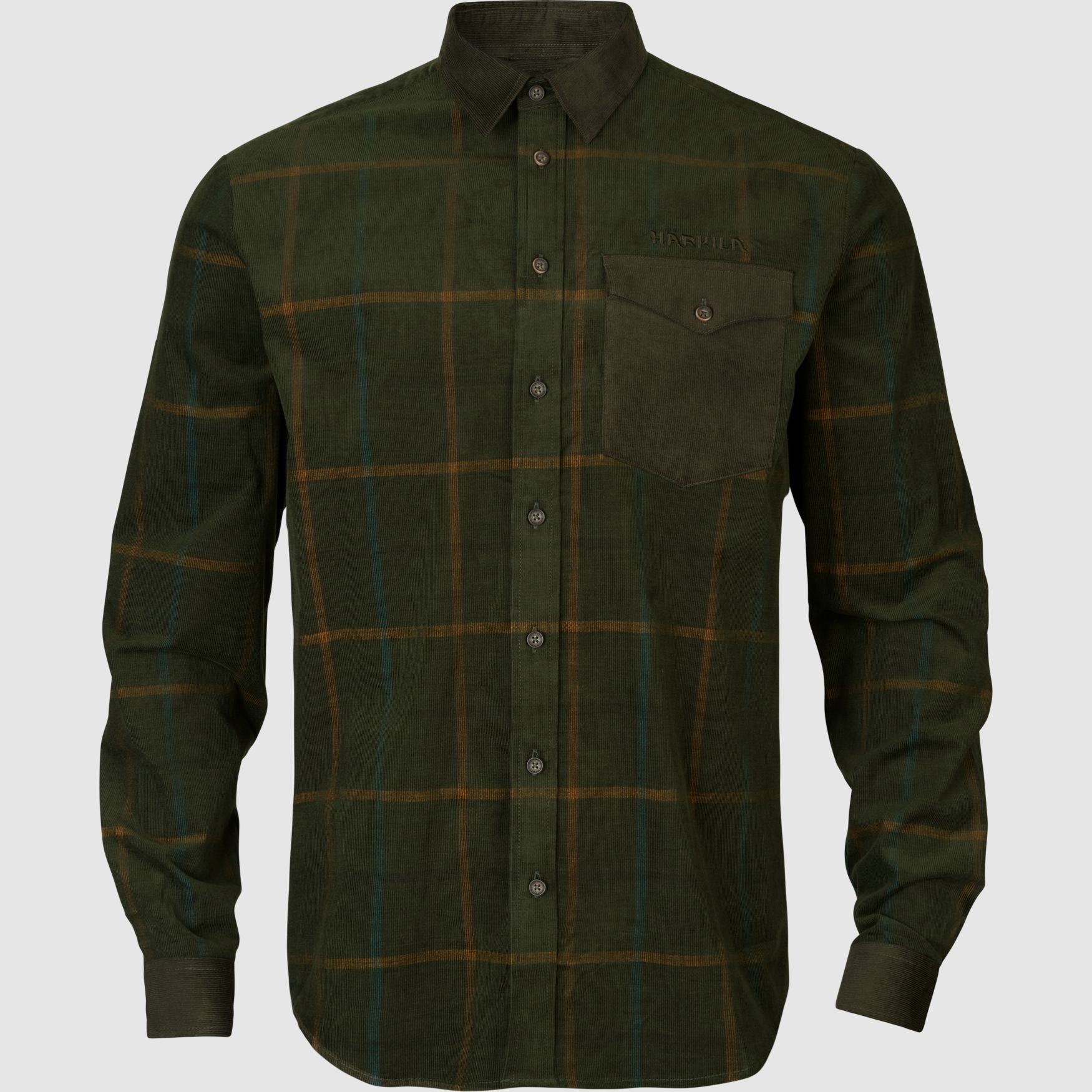 Härkila Hemd Kaldfjord in Willow Green Check