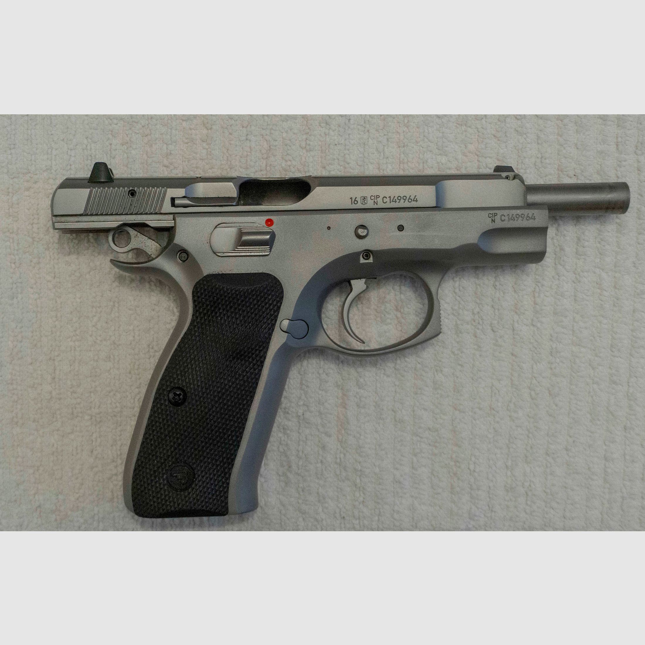Pistool CZ 75B zilver kal. 9mm Para