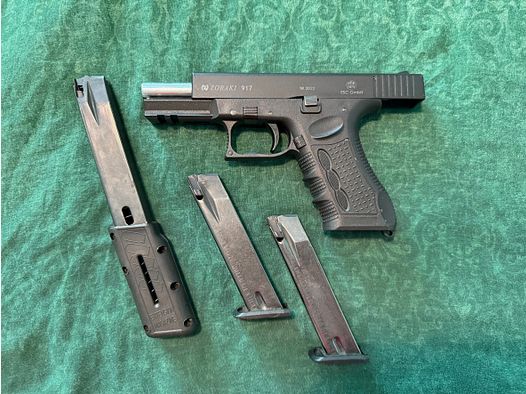 Zoraki 917 9mm P.A.K. incl. 3 magazines