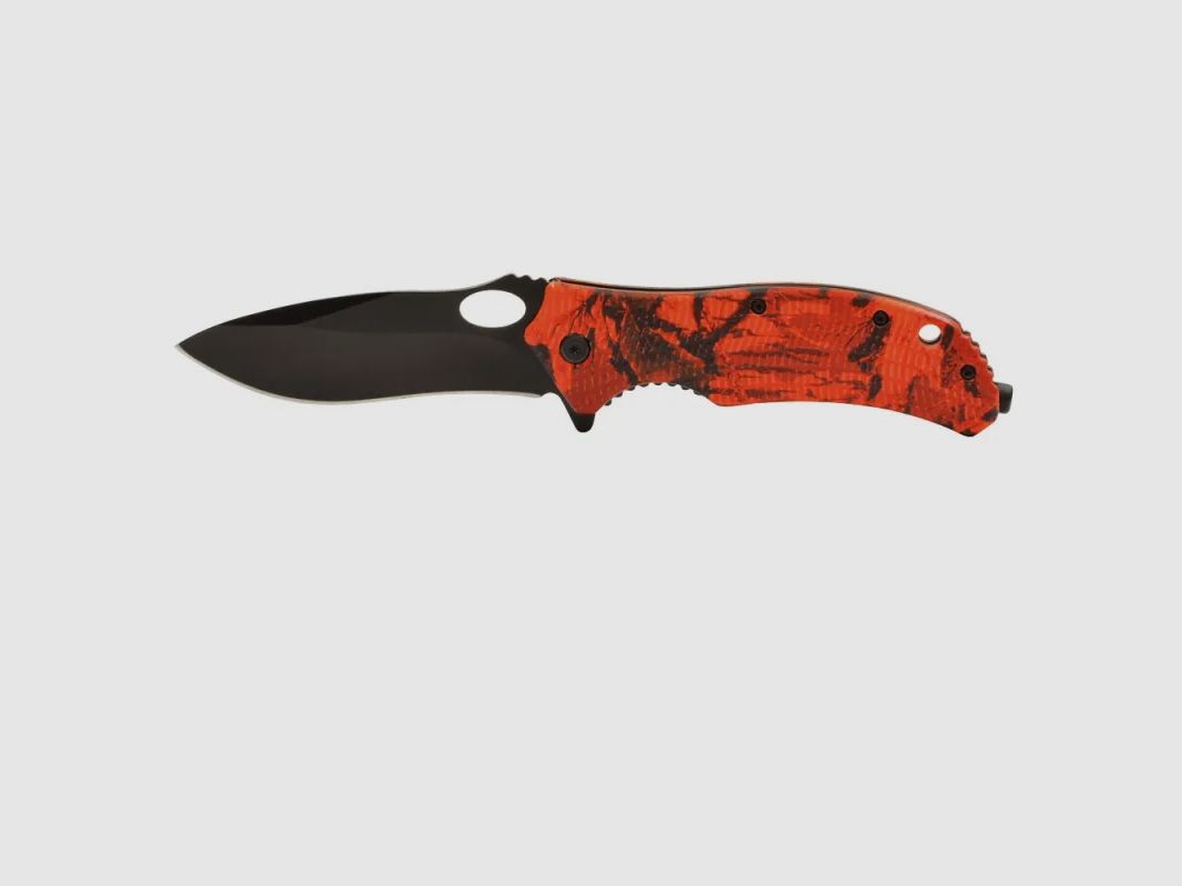 Klappmesser Jagdmesser Klinge Edelstahl 9cm Kamo blaze orange, Bild 1 von 5