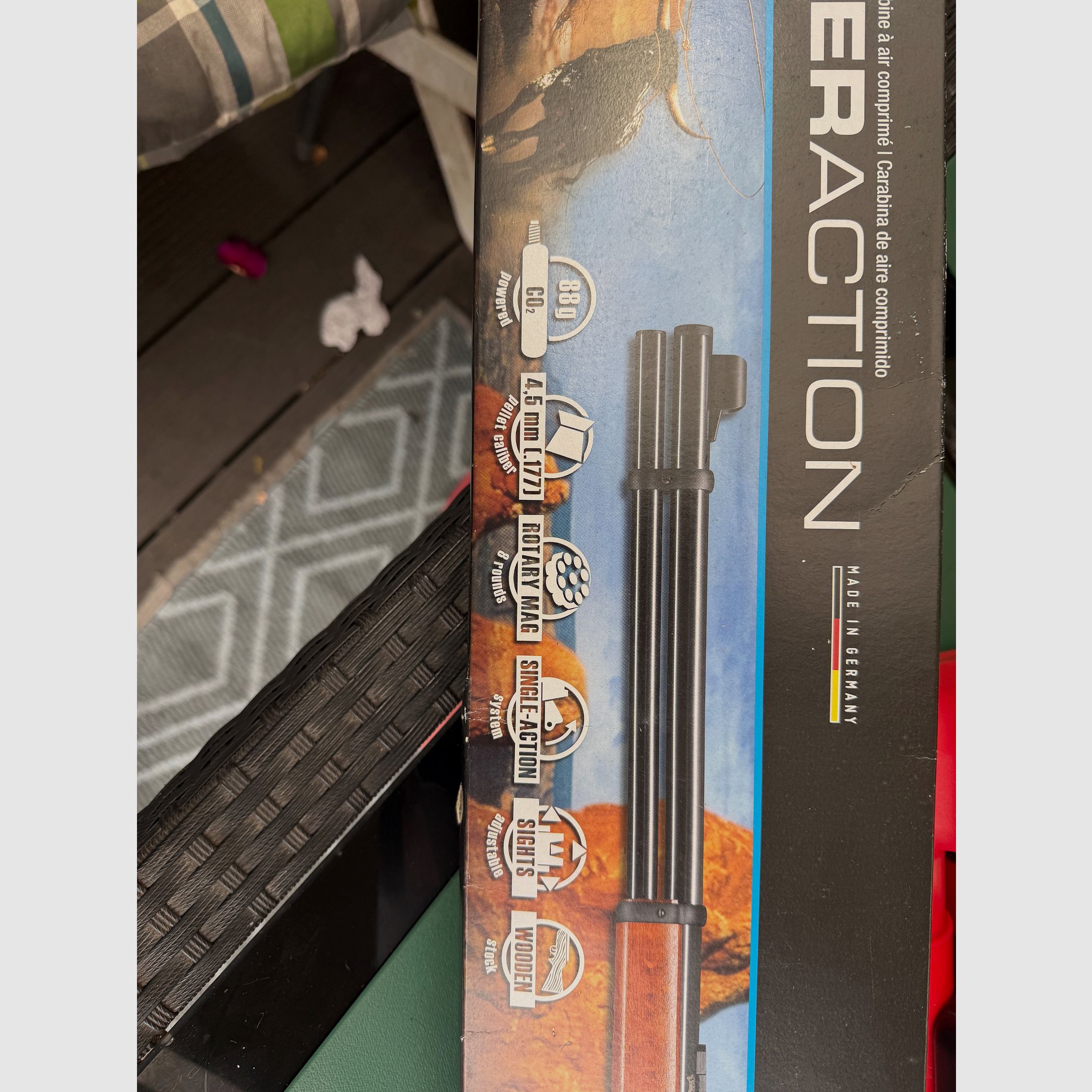 Walther Lever Action Steel Finish 4.5 mm Air Rifle