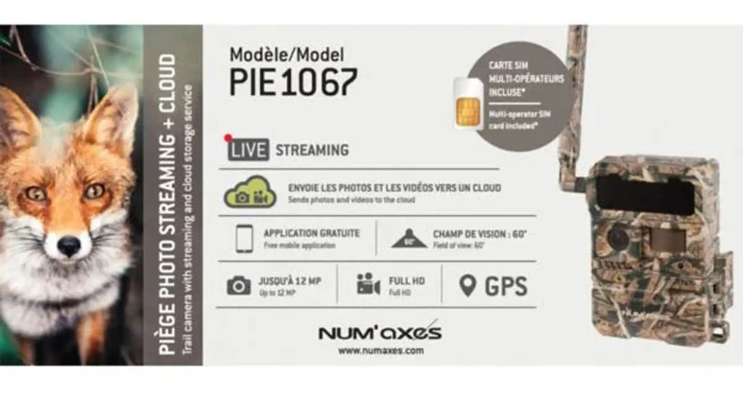 Mobilfunk-Fotofalle PIE1067 - 4G - Live-Streaming - Num'Axes, Bild 6 von 6