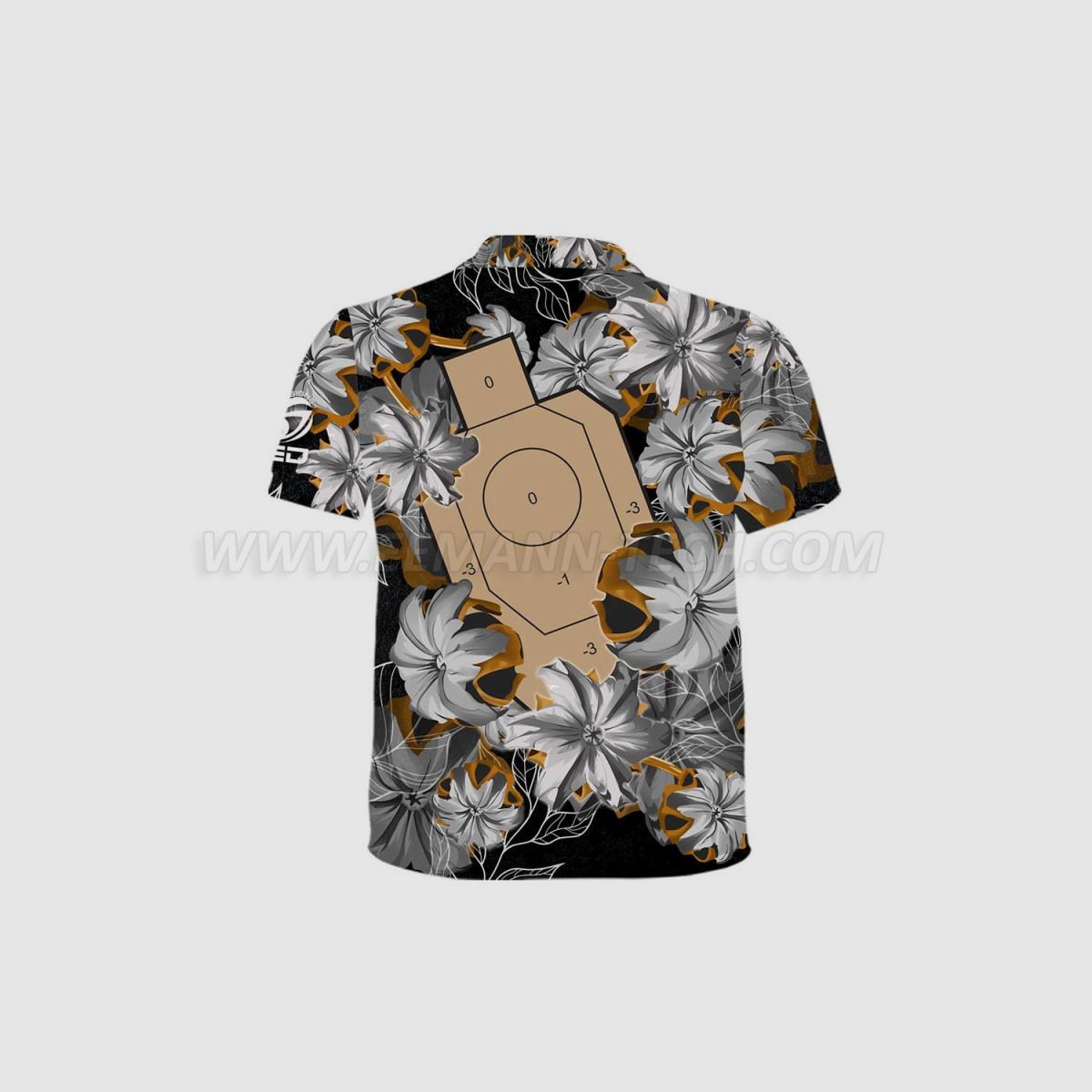 DED Black Bullet Floral IDPA Target T-Shirt, size: XL, Custom Name: No Name, Clothes type: Regular (Men), image 4 sur 6