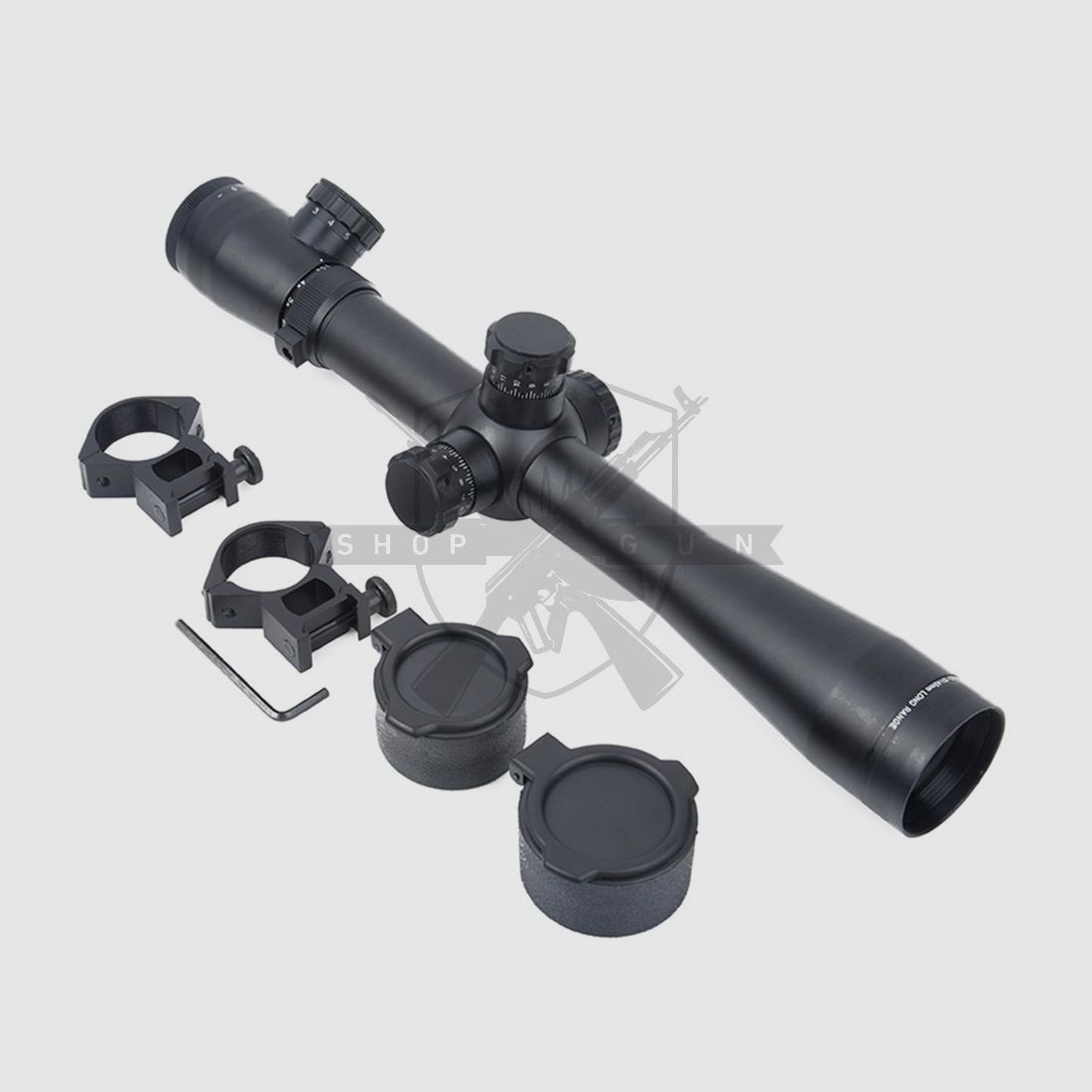 3.5-10×40E-SF Zielfernrohr mit rot/grün beleuchtetem Fadenkreuz (BK)