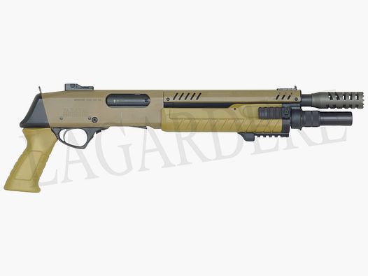 FABARM STF 12 COMPACT 11" TAN KONFIG. L-185 LE PISTOLE (VORDERSCHAFTREPETIERFLINTE)