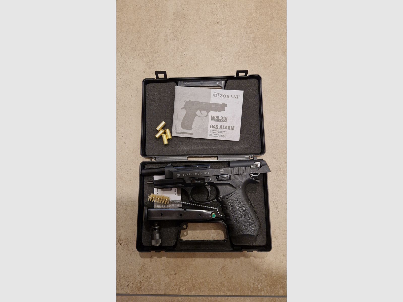 Zoraki 918 Schreckschuss-Pistole 9mm P.A. brüniert