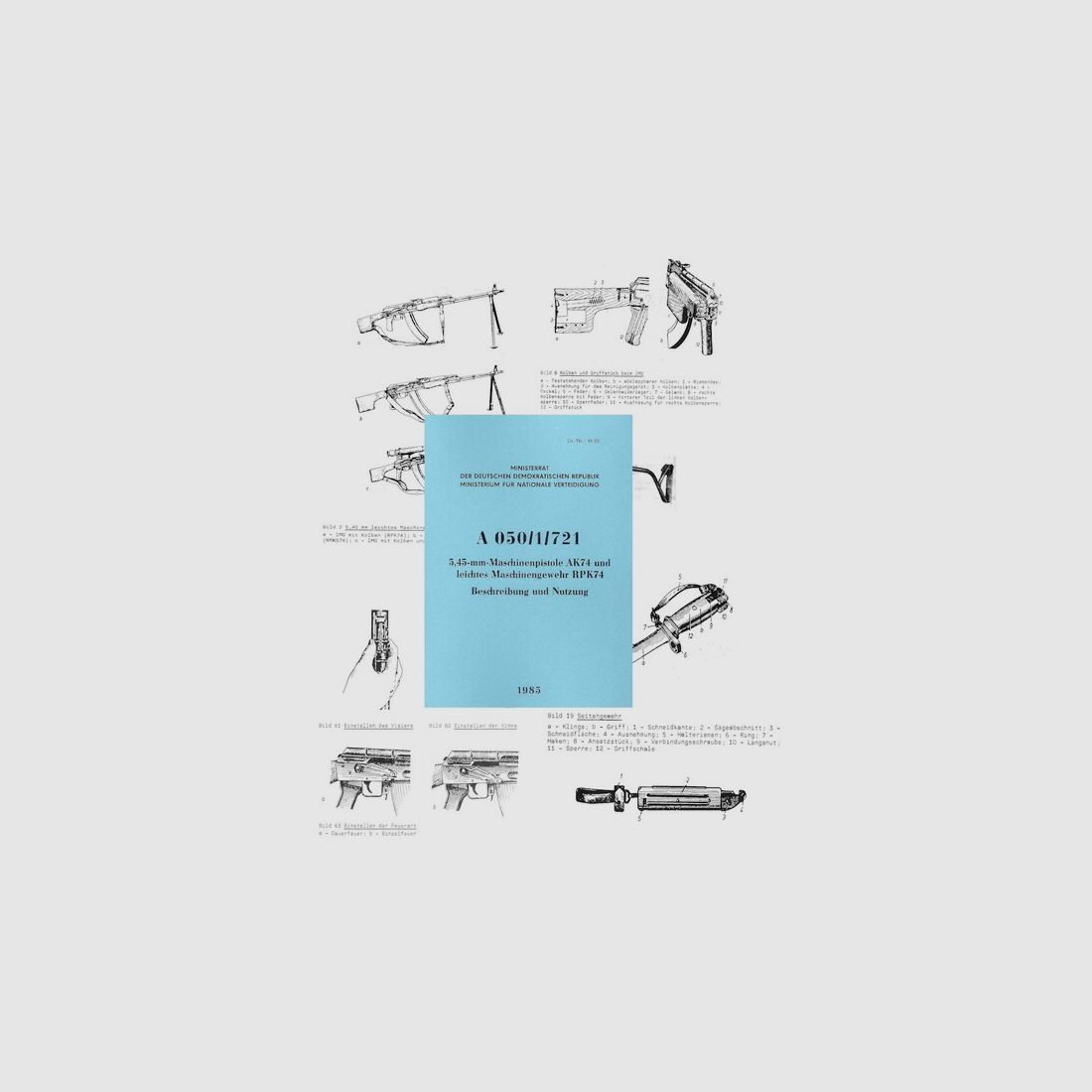 Nachdruck DDR NVA Dienstvorschrift AK 74 Kalschnikow
