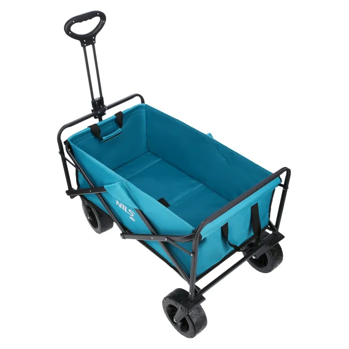 NC1607 Handwagen Turquoise 100L Nils Camp, afbeelding 2 van 11