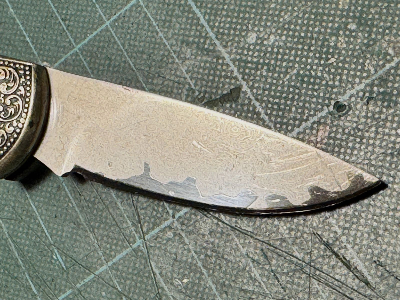 Herbertz damast scyzoryk Nr. 504 – 49 warstw – zdobione okładziny (w tym OVP)