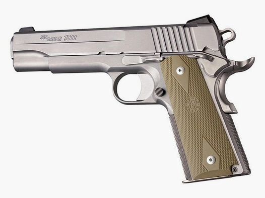 Hogue Rubber Grip Colt Gov. Standard, Flat Dark Earth avec Peau de Poisson