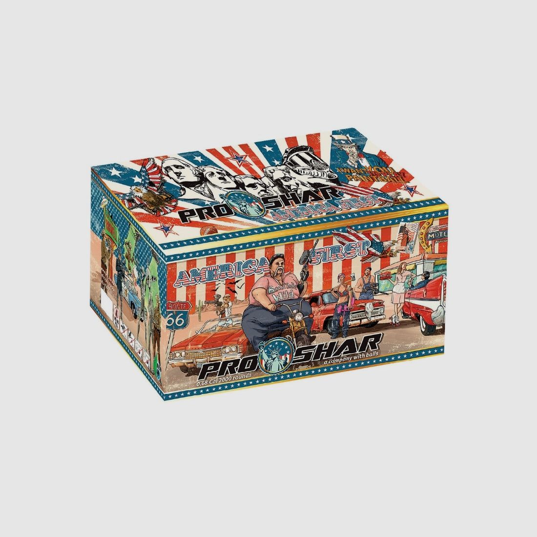ProShar AMERICA FIRST Premium scenariusz Paintballs (karton 2000 sztuk)