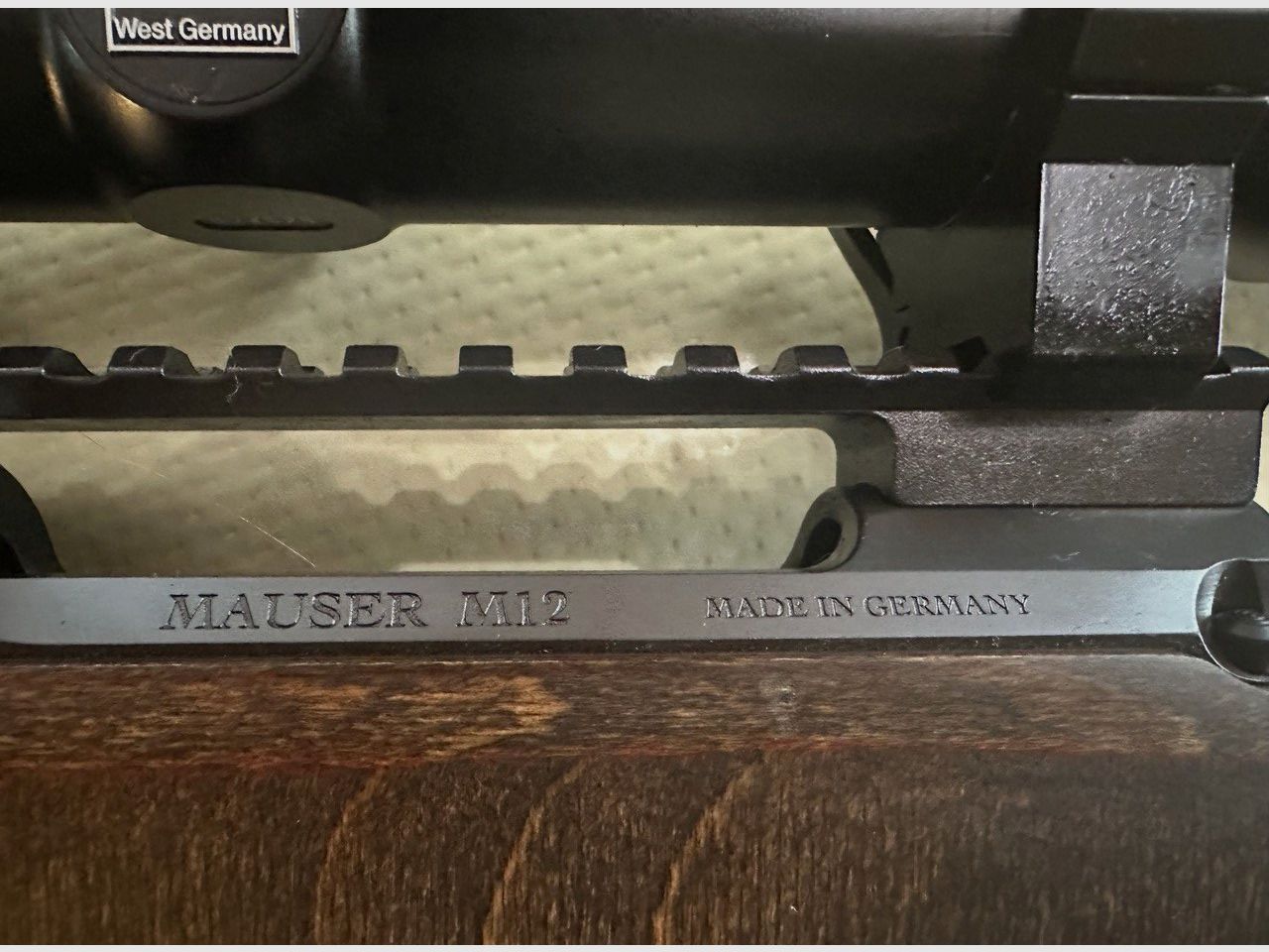 MAUSER M12 carabina a ripetizione calibro .308Win con ottica di mira + silenziatore + calcio a buco + guida Picatinny