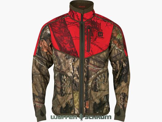 Härkila Fleeejacke Kamko ReversibleWSP  Green/MossyOak Break-upCountry