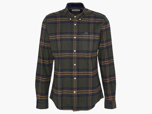 BARBOUR Hemd Portdown Tailored Oliv