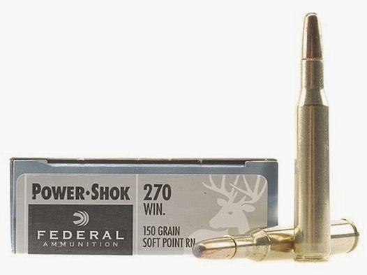 Federal Power-Shok .270 Win. 150GR JSP RN 20 cartouches