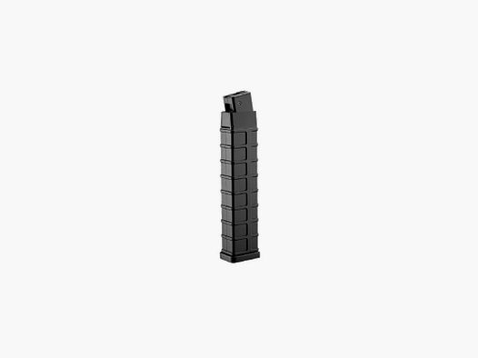 260rds Highcap-Magazin für Tokyo Marui "Mod.M/D" Scorpion, Schwarz