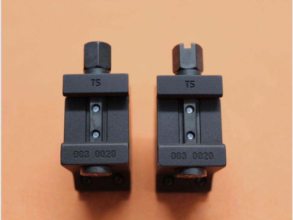 Recknagel Era-Tac Montageringe 30mm (T5003-0020) mit Mutter, Alu schwarz, BH=20mm für Picatinnyprofil