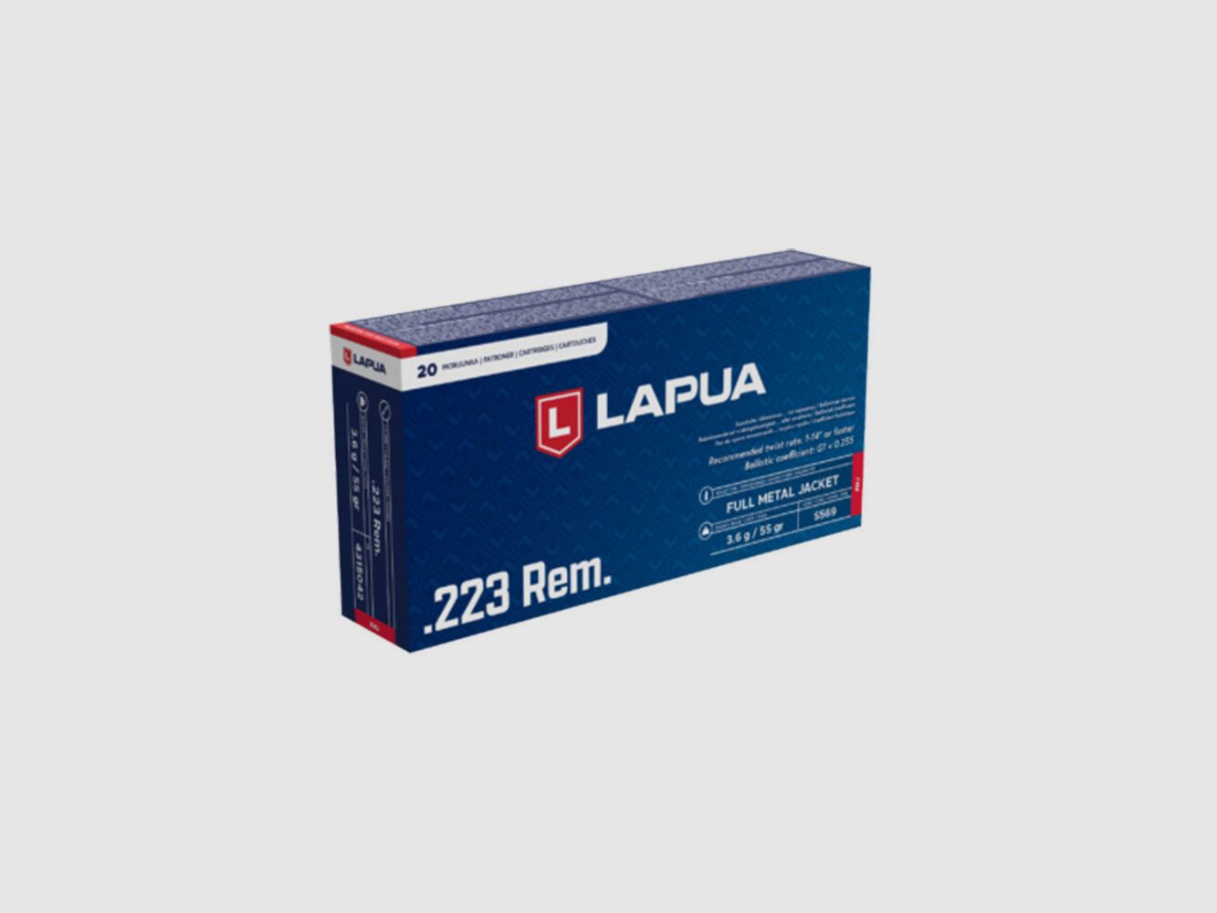 Lapua FMJ 3,6 g / 55 grs .223Rem