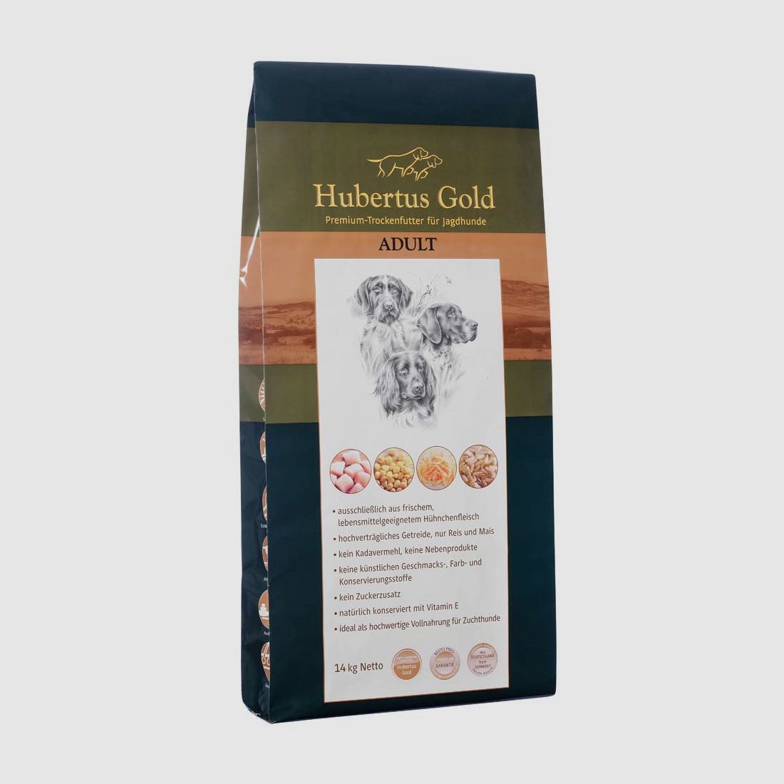 Hubertus Gold Volwassen Premium Droog Compleet Voer, afbeelding 1 van 3