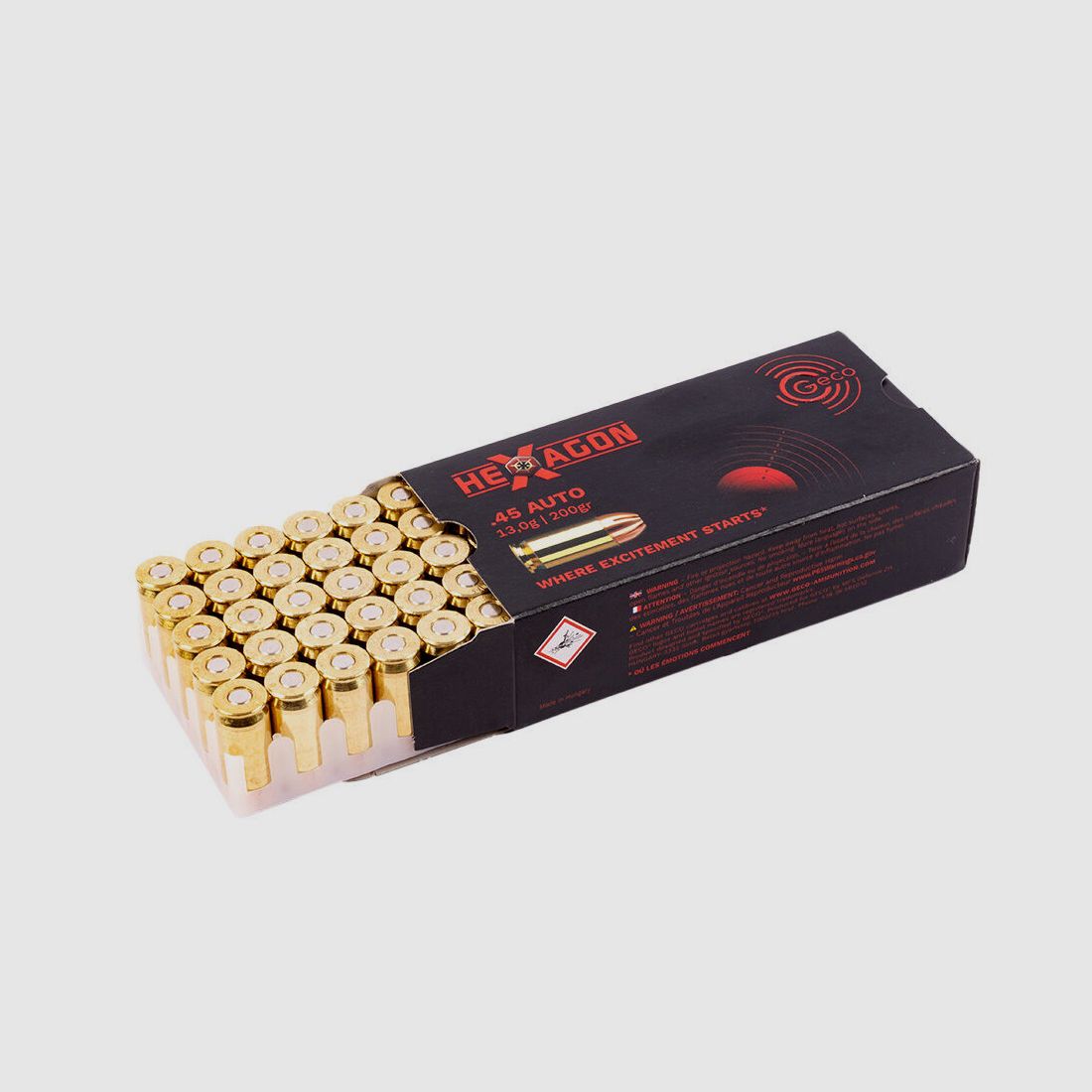 Geco Hexagon 200grs 50St .45ACP