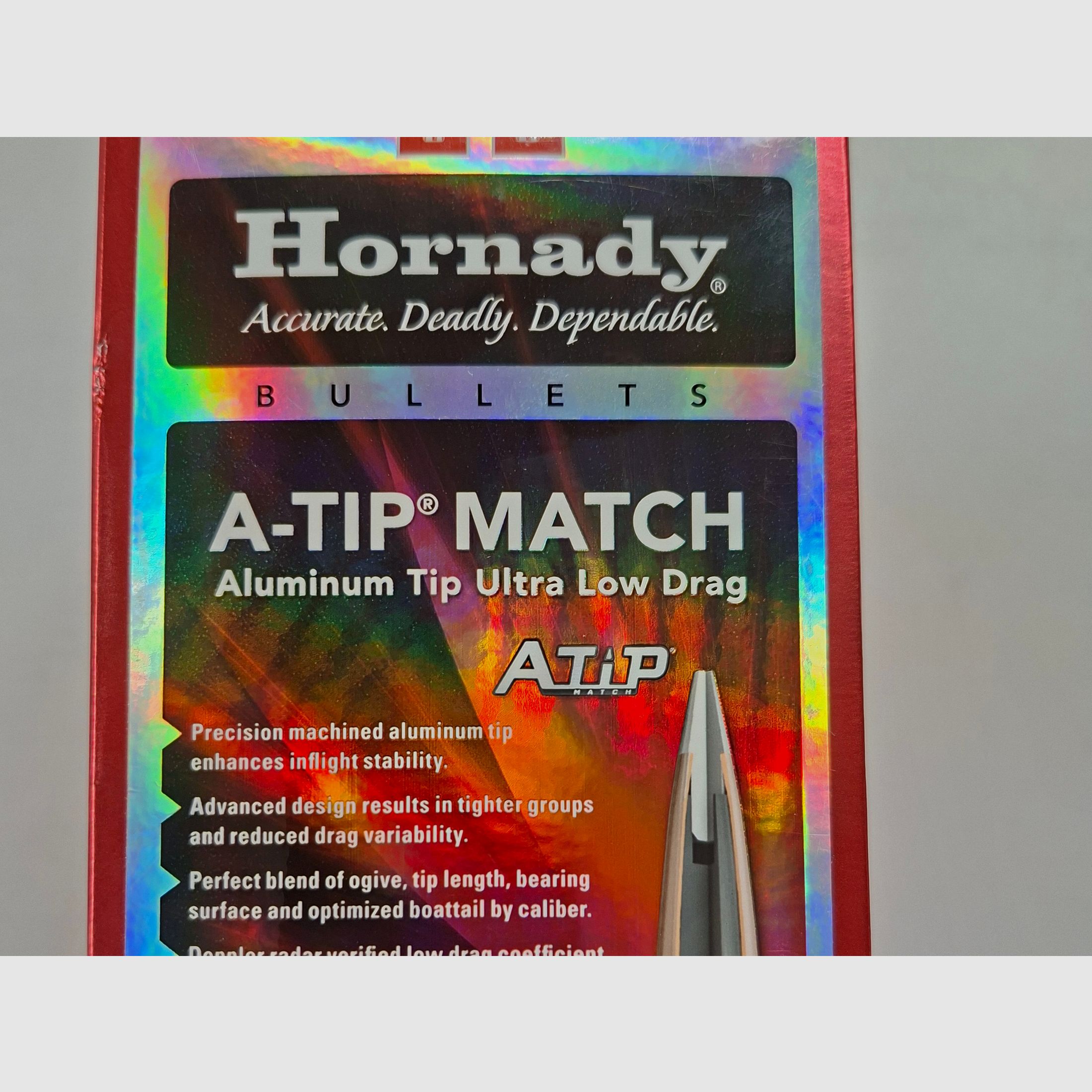 75 Stck. Hornady A-Tip Match ALU 6,5mm Geschosse 135 gr.