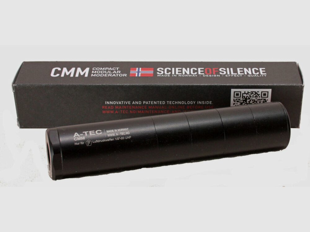 Silenciador ZEGUS A-TEC 1/2 pulgada 20 para armas de aire 4,5 y 5,5