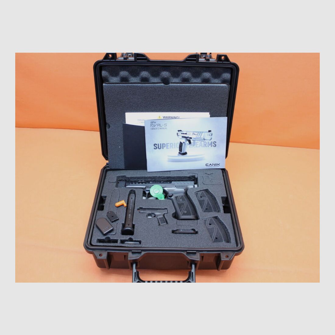 CANIK Ha. Pistol 9mm Luger CANIK TP9 SFx RIVAL-S Black 127mm barrel, slide optic-ready for red dot sight