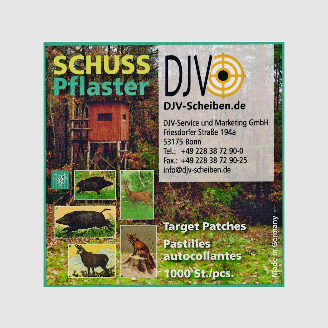 DJV Schusspflaster Fox