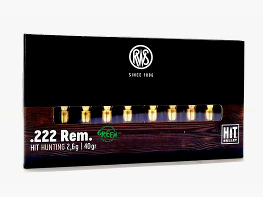 RWS .222 REM HIT Green 2,6g/40gr