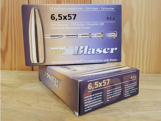 BLASER MUNITION KAL. 6,5X57 CDP 127 GR