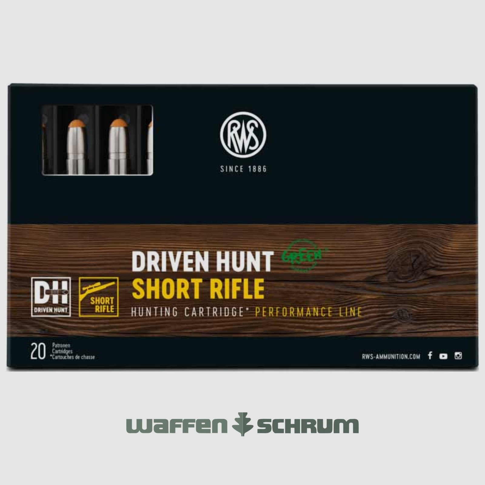 RWS Driven Hunt 9,7g - 150gr .30-06Spring Short Rifle