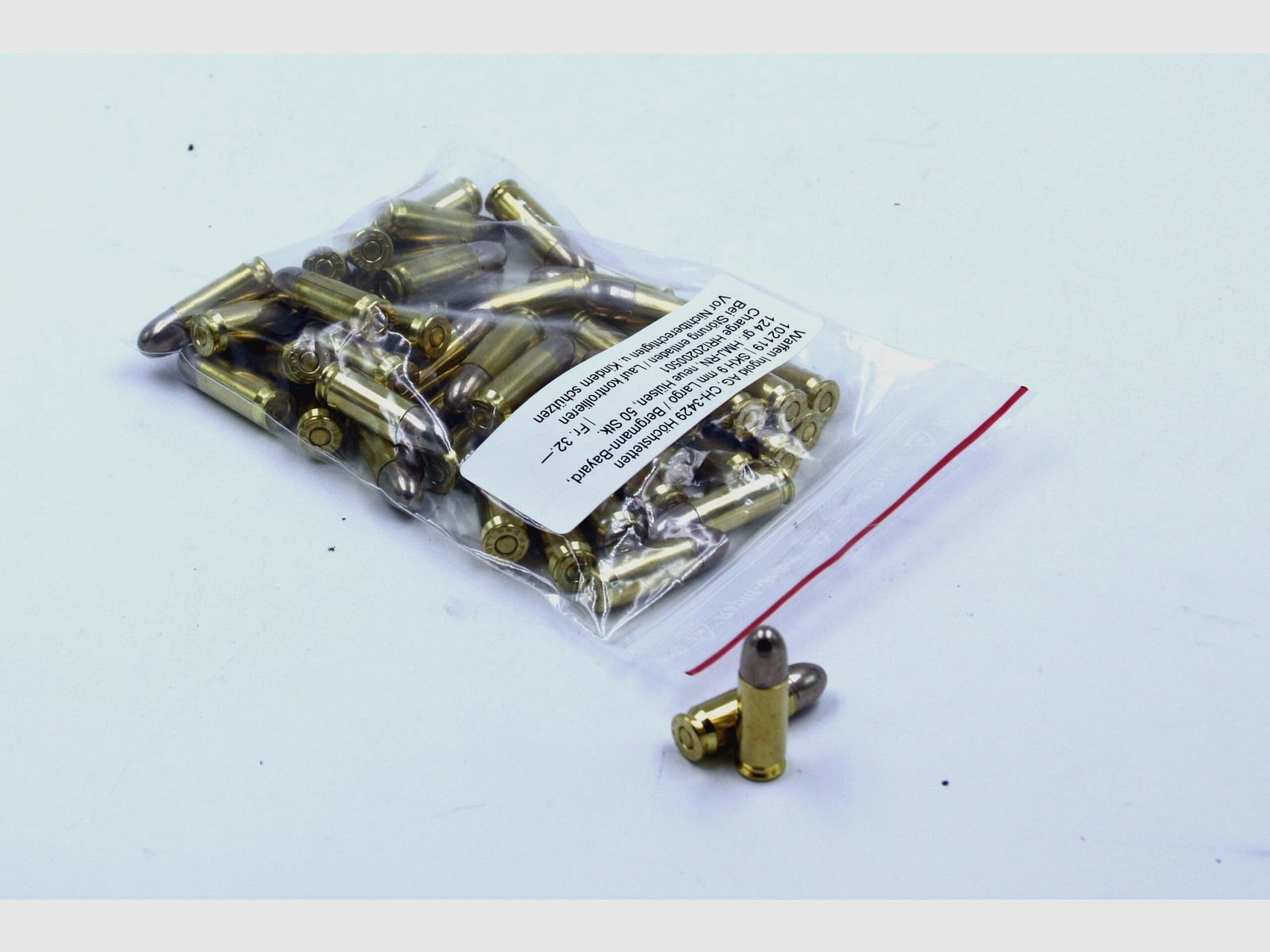 SKH, 9×23 Largo / Bergmann-Bayard, FMJ-RN, 124 gr., 50 pcs.