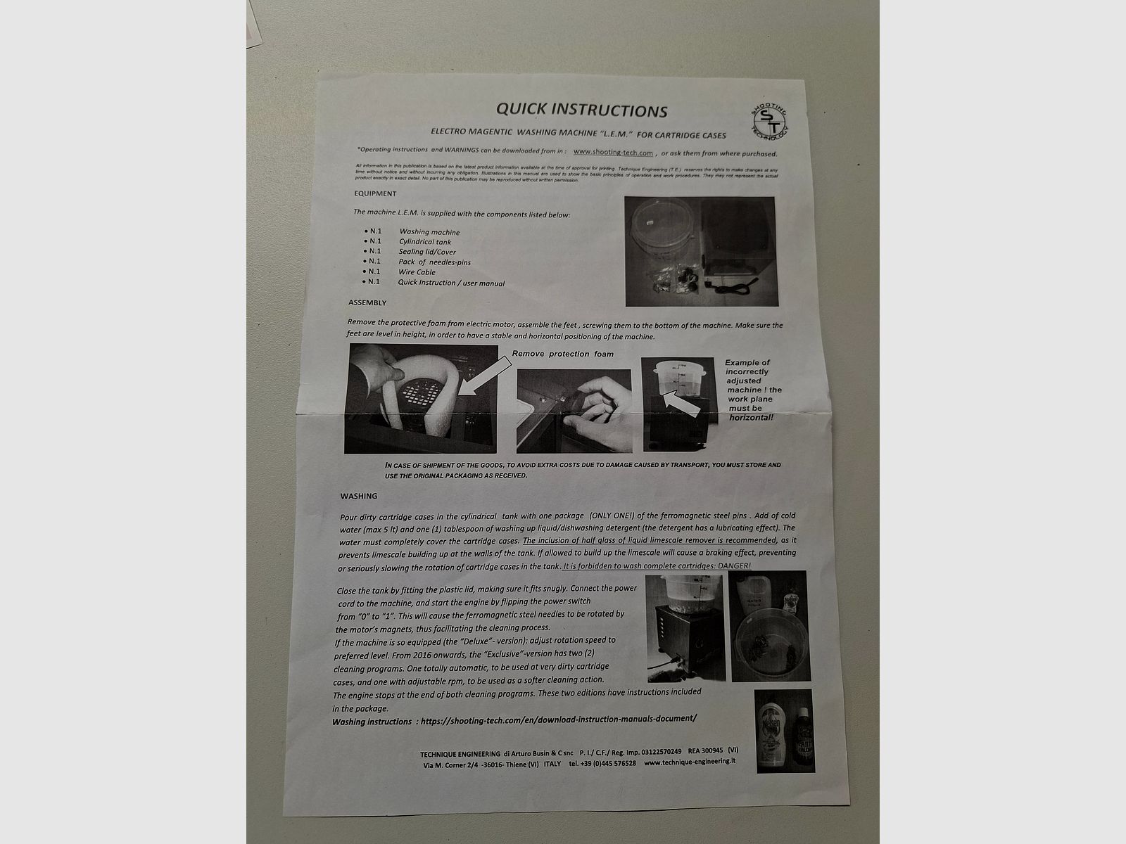 Macchina per lavare le capsule LEM Deluxe di ST