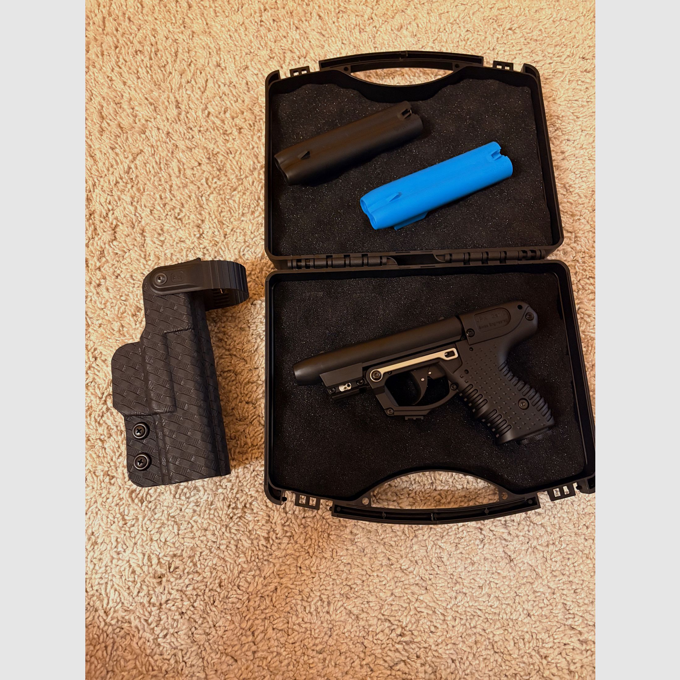 Piexon JPX Jet Protector Gen 2, laser, étui Kydex, cartouches de rechange