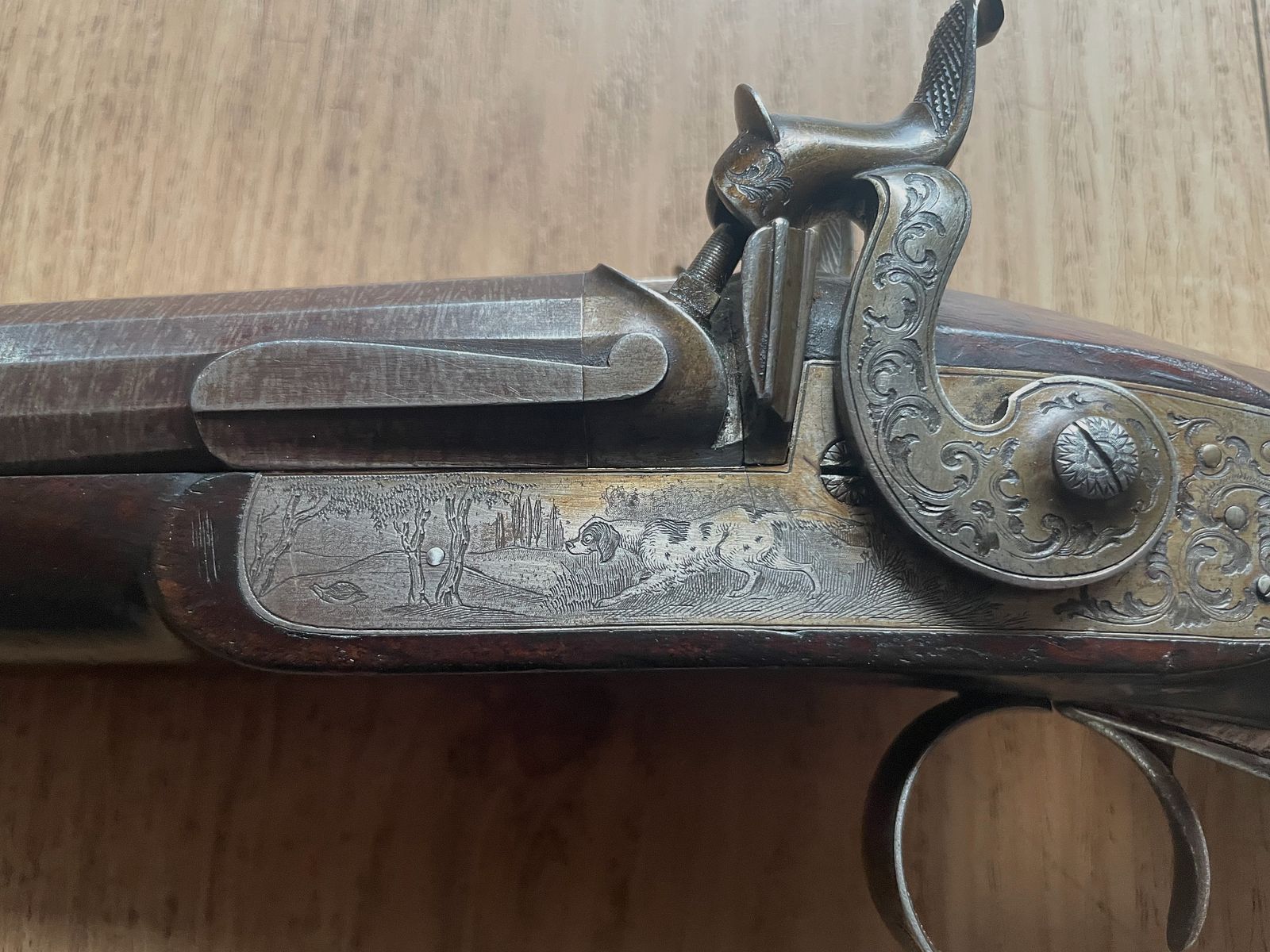 Beau fusil à chargement par l'avant