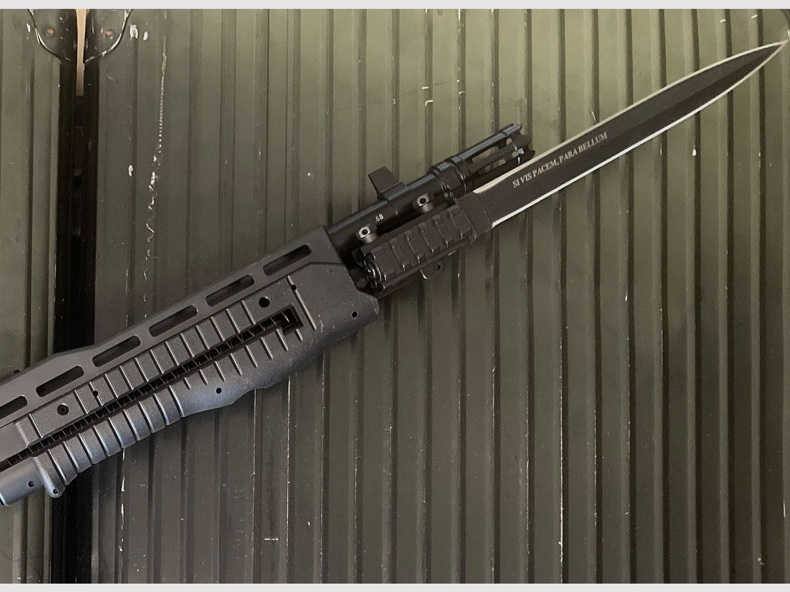 Universal Picatinny bayonet made of stainless steel, among others for Umarex HDR HDP HDB HDS, First Strike, Byrna, Tippmann TiPX Home Defence crossbow etc.
