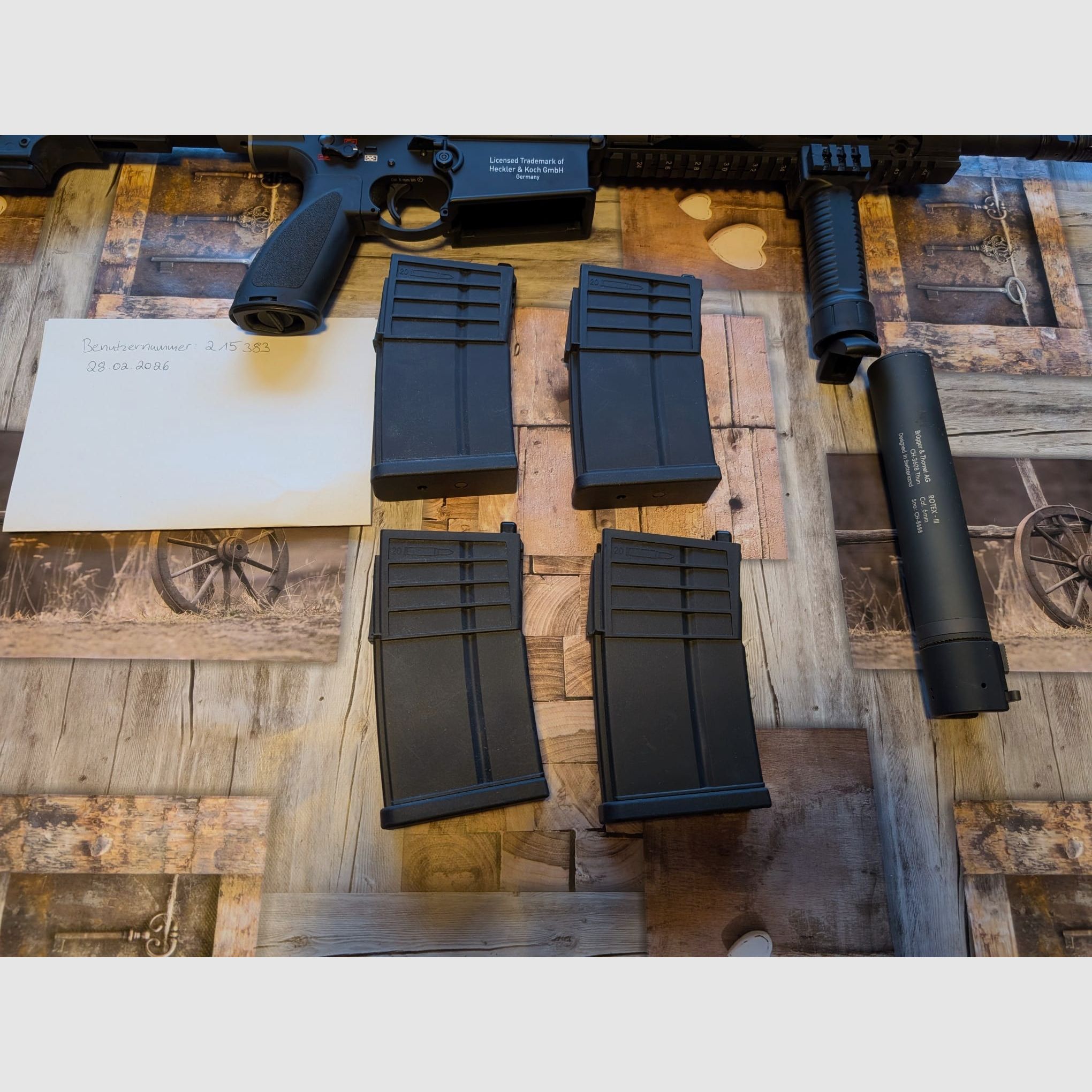 KWA Heckler & Koch HK417 A2 Vollmetall GBB 6mm BB schwarz