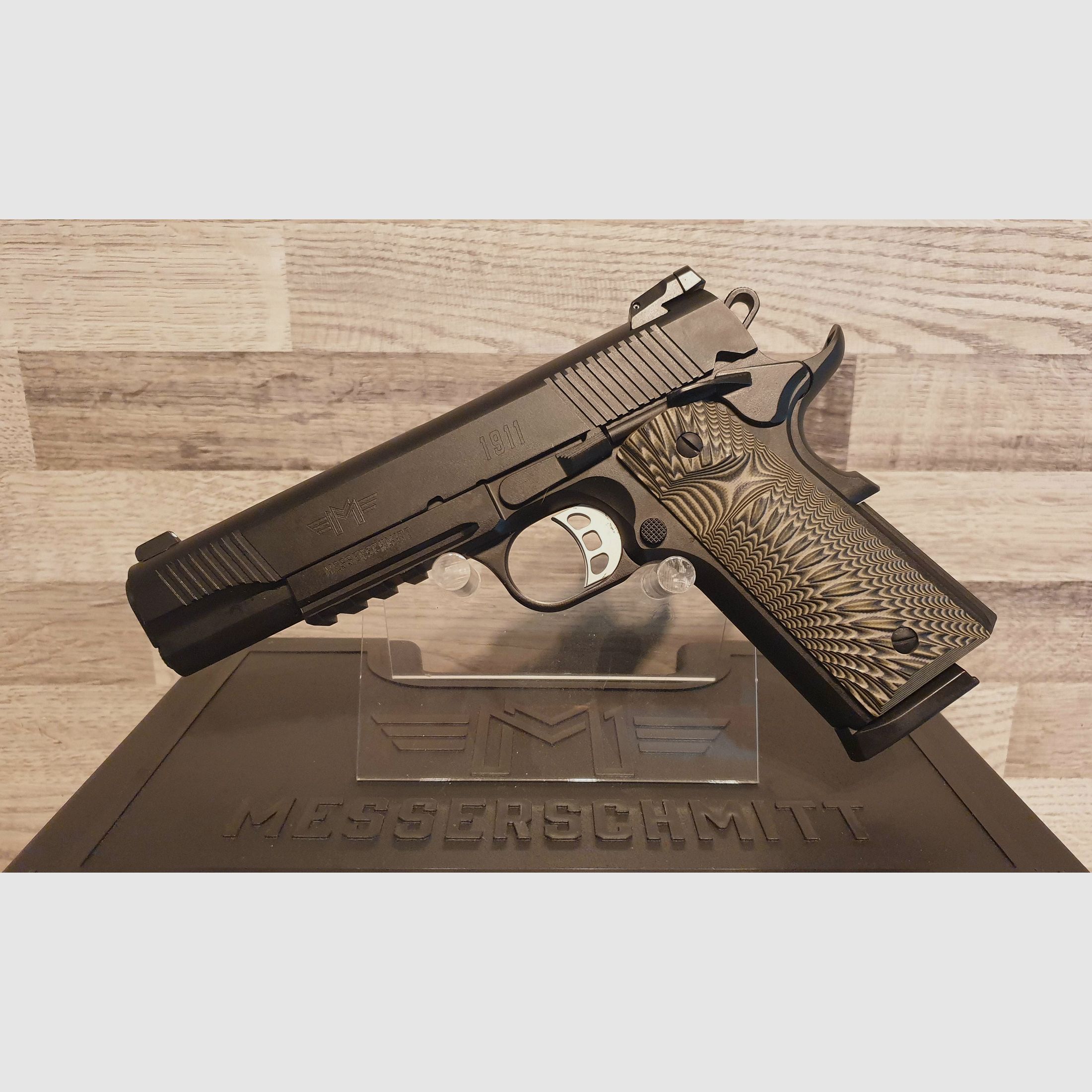 Pistole Messerschmitt ME 1911 Black Kal. .45ACP + Koffer und 2 Magazine - Neuware vom Fachhandel