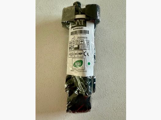 CAT Tourniquet schwarz Abbindesystem mit Time-Band