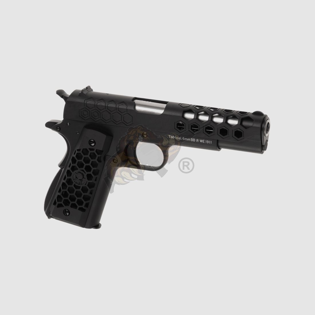 M1911 Hex Cut Full Metal, GBB Black -F-
