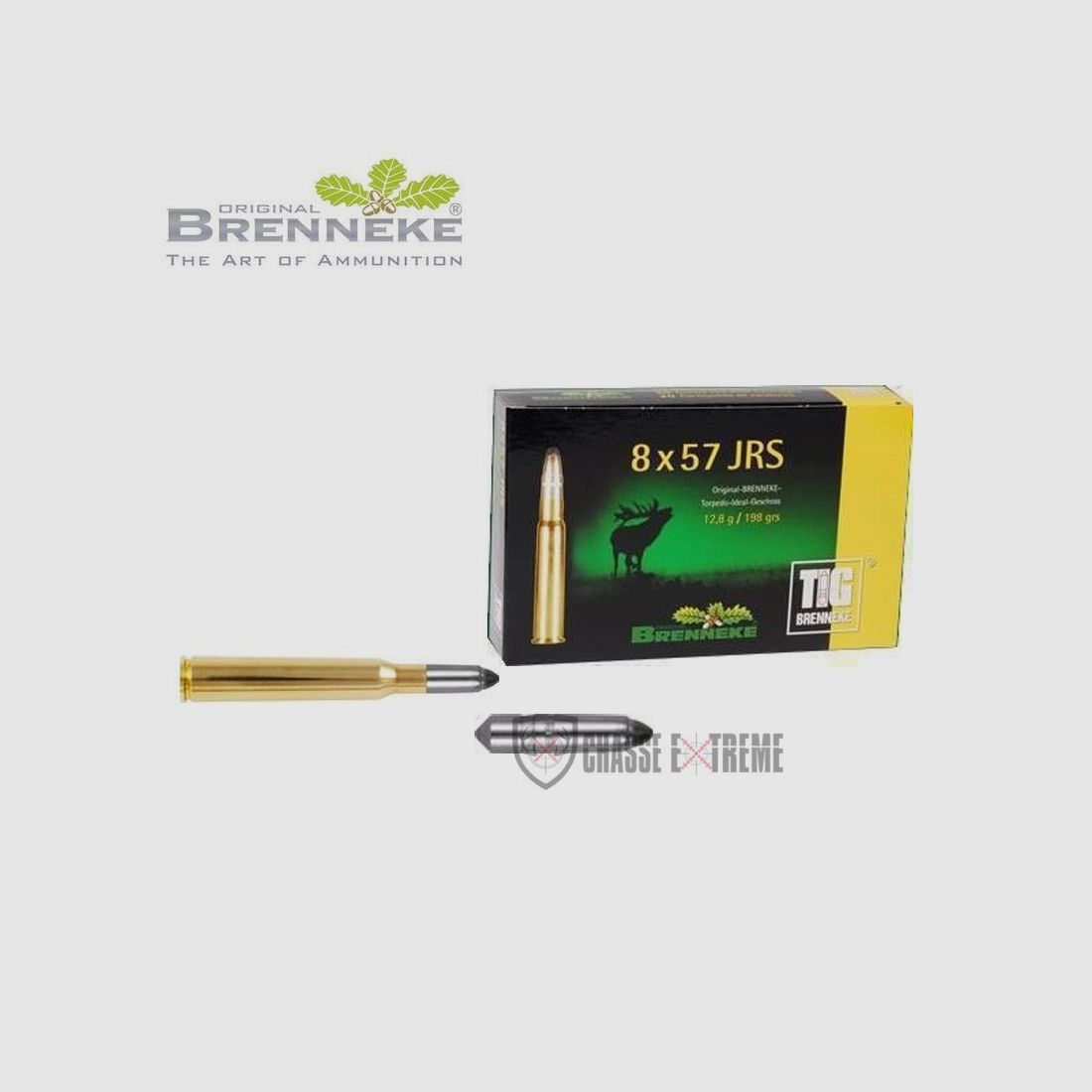20 Patronen BRENNEKE TIG Kal. 8x57 JRS 198Gr, Bild 1 von 2