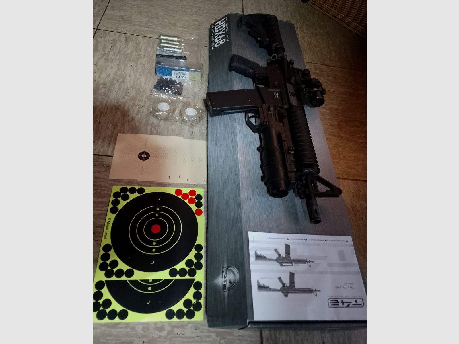 T4E t4m RIS co2 air rifle Ram Home Defense assault rifle as new cal .43 paintball marker