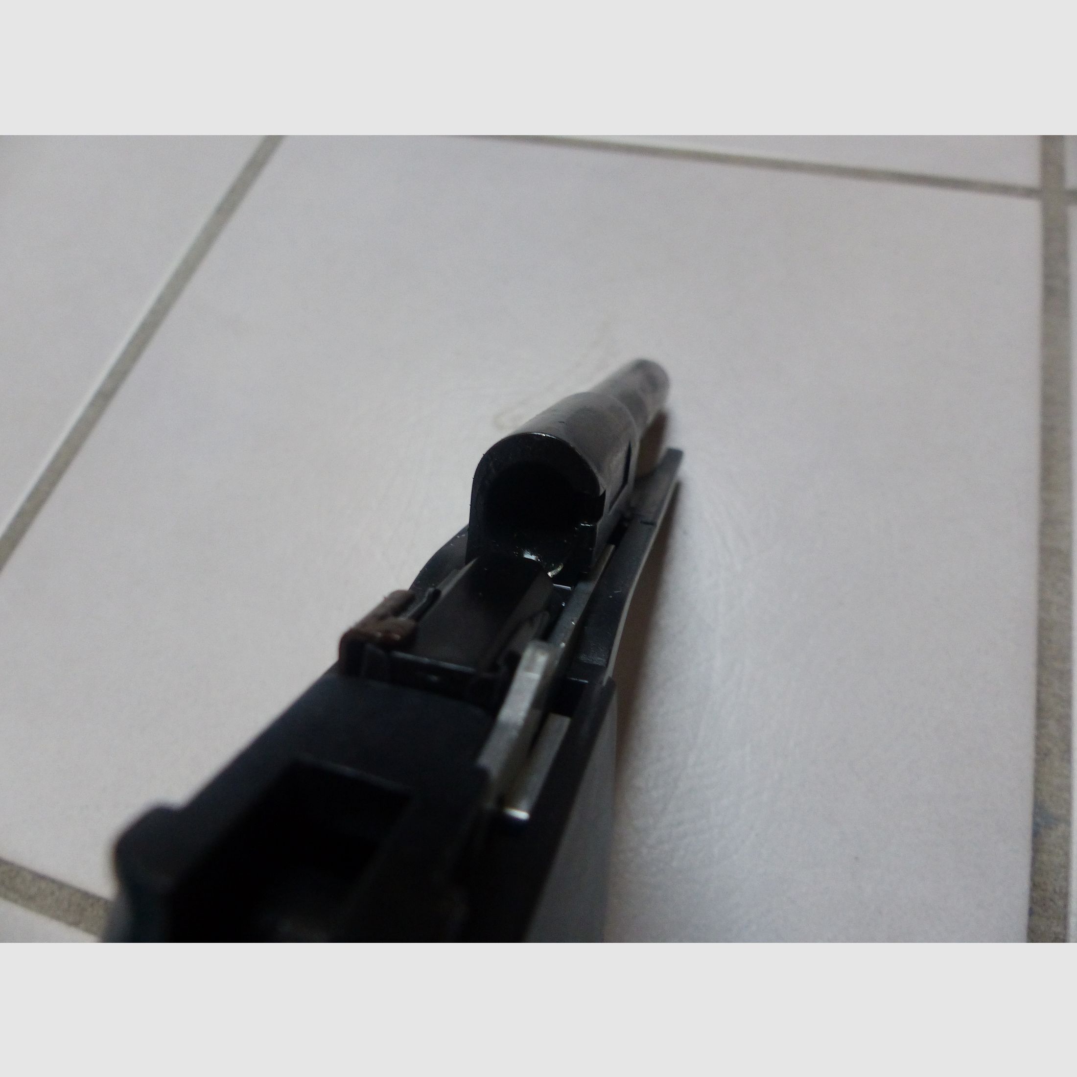 Record 2015 Cal. 9mm PAK New with case, blank firing adapter, brush, manual from collection plus 50 rounds of ammunition