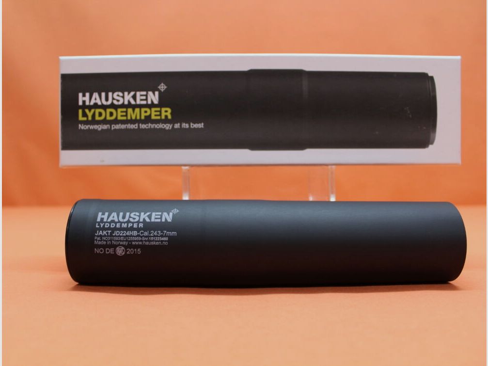 Hausken	 Schalldämpfer .243-7mm Hausken Jakt JD224 Innengewinde (M18x1) Alu schwarz
